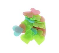 Levemolo 200pcs Fluorescent Luminous Heart Wall Stickers for Nursery Indoor Decorations, Creative Stereo Glow-in-The-Dark Decals for ’s Bedroom and Playroom