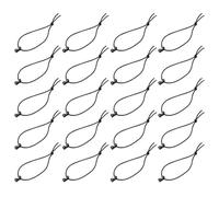Levemolo 20pcs Elastic Strap Clip Hooks for Backpack Webbing Attachments, Lightweight Nylon Material, Secure Loose Nylon Web Straps, for Outdoor and Tactical Bag Accessories