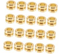 Levemolo 20pcs Metal Guitar String Beads for Folk Classical Guitars Practical Replacement Accessory for Acoustic Strings Easy to Install Portable and