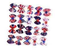 Levemolo 20pcs Mixed Pet Bowties for Dogs Delicate Puppy Grooming Bows Portable Hair Accessories for Festivals and Special Occasions Lightweight and Fashionable