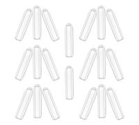Levemolo 20pcs Plastic Hanger Tip Covers for Wire Hooks Non-Slip PVC Protector Caps for Aluminum Iron Clothes Hangers Slip Prevention Accessories for Laundry Racks