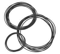 Levemolo 20pcs Rubber Cassette Player Belts 1mm Square Flat 90-135mm for Recorder Dvd Drive Portable Tape Player Replacement Belts Compatible with Cassette Decks