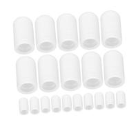 Levemolo 20pcs Silicone Drumstick Caps Drum Practice Mute Tips for Silent Play Flexible and Stretchy Protectors for Musicians and Drummers
