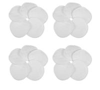 Levemolo 20pcs White Cotton Breastfeeding Breast Pads Reusable Leakproof Washable Nursing Pads for Day and Night Use Soft Absorbent for New Moms and Postpartum Care