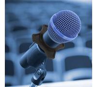 Levemolo 20pcs Wireless Microphone Anti-slip Rings with Shockproof Protection for Ktv Stage Karaoke Color Coding Mic Holder Bands for Speech Presentation and Live Performance