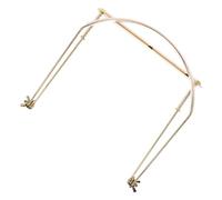 Levemolo 24-hole Harmonica Neck Rack Support, Adjustable Metal Harp Holder for Adults and Beginners, Portable Gold Harmonica Performance Stand Compatible with 10 and 16 Hole Mouth Organs