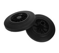 Levemolo 240l Outdoor Garbage Can Wheels Replacement, Large Rubber Trash Can Pulley Set of 2, Sturdy Wastebasket Accessories for Wheelie Bin Repair and Mobility