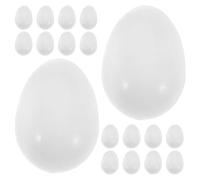Levemolo 25pcs Parrot Eggs Artificial Simulation Plastic Bird Eggs for Training Decorative Use in Bird Nest
