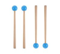Levemolo 2pairs Sound Hammer Wood Mallets Percussion Xylophone Beater Maple Stick Reusable Drum Stick for Festival Band School Music Instruments