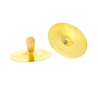 Levemolo 2pcs 10cm Copper Finger Cymbals Musical Percussion Instruments for Boys and Girls Small Hand Cymbals Suitable for Party and Early Music Education