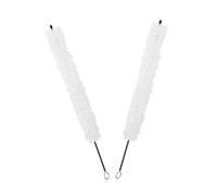 Levemolo 2pcs Alto Saxophone and Flute Cleaning Brushes Deep Instrument Care Tool for Woodwind Maintenance Portable Lightweight Pad Saver Brush for Musical Instruments