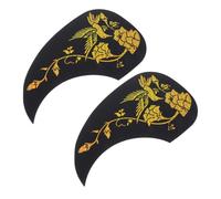 Levemolo 2pcs Anti-scratch Guitar Protective Stickers Self-adhesive Pickguard for Acoustic Guitars Elegant Waterdrop and Easy Installation No Residue