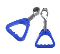 Levemolo 2pcs Blue Plastic Car Handle Assist Grip for Elderly and Disabled Passengers, Enhanced Safety and Easy Installation, Suitable for Train and Public Transportation Use