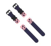 Levemolo 2pcs Boy Girl's Watch Strap Soft Silicone Bands for Boys and Girls Smartwatch Replacement Band Quick-release Spring Bars for Teen Girls Wrist