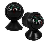 Levemolo 2pcs Compact Adhesive Compass Mini Universal Compass for Car Vehicle with Advanced Positioning Technology Sl esign Plastic Material for Navigation