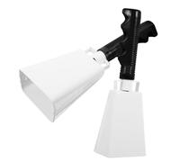 Levemolo 2pcs Cow Bells for Football Games Handle Hand Bells Loud Noise Makers for Sporting Events Hand Percussion Cowbells