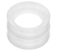 Levemolo 2pcs Diaper Pail Refill Ring Diaper Disposal Accessory with Secure Fit Soft Material Easy Handling for Nursery Trash Bin Compatible with Genie and Brands