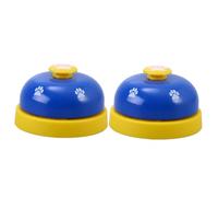 Levemolo 2pcs Dog and Cat Training Bells Footprint Pattern Communication Device for Pet Potty Training Loud and Sound Button
