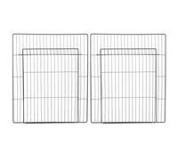 Levemolo 2pcs Dog Kennel Door: Pet Wire Cage Replacement Panel - Mesh Gate for DIY Wire Yard Fence Cat Rabbit Small Animal Crate Outdoor Indoor 14" x 18"