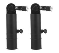 Levemolo 2pcs Double Umbrella Golf Cart Umbrella Holder Stand with Adjustable Clamp for Golf Push Cart for On-the-go Use