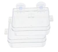 Levemolo 2pcs Escape Reptile Supplies Tortoise Enclosure Accessories Suction Cup Feeding Box Reptile Accessories