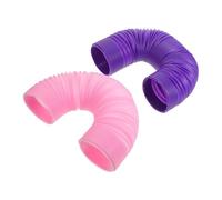 Levemolo 2PCS Expandable Plastic Hamster Tunnels Foldable Gerbils Exercise Tubes Small Pets Training Hideouts Interactive DIY Play for Healthy Natural Behaviors