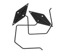 Levemolo 2pcs Folding Hook Hangers Banana Holder Banana Hook Cabinet Folding Under The Counter Under Cabinet Foldable Hanger Metal Black