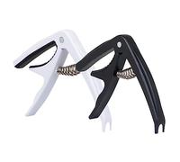 Levemolo 2pcs Guitar Capo for Acoustic Guitar and Ukulele Lightweight Abs Capo Playing and Music Practice Sessions