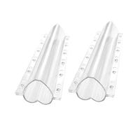 Levemolo 2Pcs Heart-Shaped Vegetable Growing Molds Transparent Fruit Shaping Accessories for Garden Cucumbers Melons Loofahs Safe Gardening Supplies