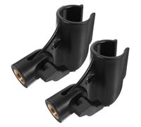 Levemolo 2pcs Mic Clip Holder Standard Spring Clamp for Microphone Stands for Wired Wireless Microphones Smooth for Easy Use for Musicians and Events