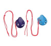 Levemolo 2pcs Mini Ocarina Flute Ceramic Alto c Musical Instrument for Beginners Cute Water Drop Design with Lanyard for Music Lovers and Learners