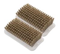 Levemolo 2pcs Mini Pig Grooming Brush with Dual Hanging and Mounting Screws Gentle Bath Cleaning Tool for Small Farm Animals Washable Pet Pig Scratch Brush for Sensitive Skin Care