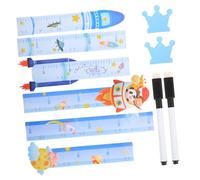 Levemolo 2pcs Movable Height Growth Chart Rulers Cute Animal Wall Decor for Boys and Girls Easy to Install Erasable Height Measuring Ruler for Nursery for Record Growth