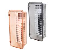 Levemolo 2pcs Multi-functional Chopsticks Holder Draining Storage Rack Extended Design for Kitchen Sink, Tableware Organizer Case in Grey and Tea Color for Household Use