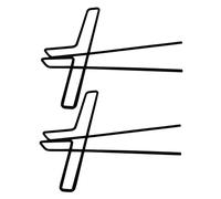 Levemolo 2pcs Music Note Clips Music Page Holders for Books Black Metal Clips for Stationery Book for Manuscript Paper