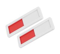 Levemolo 2pcs Office Sliding Door Sign 4x10cm Acrylic Self Adhesive Privacy Slider for Conference and Restroom Doors