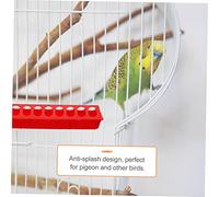 Levemolo 2pcs Pigeon Feeding Troughs Spatter Food Dispensers for Pigeon Cages Durable Design Easy to Clean for Birds Feeding Needs