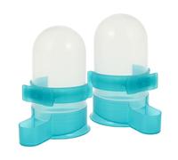 Levemolo 2Pcs Pigeon Water Feeders Small Automatic Drinking Bowls Transparent Bird Waterers for Doves and Aviary Pets Easy to Clean and Portable