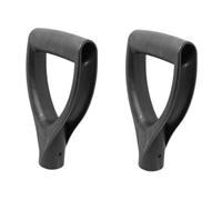 Levemolo 2Pcs Plastic Grip Handles for Spade and Fork Replacement Lightweight PVC Shaped Handles for Snow Clearing Digging Raking Tools Easy Installation and Labor Saving