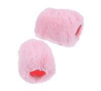 Levemolo 2pcs Plush Microphone Covers Thickened Windproof Artificial Wool Microphone Filter Cover Compatible for Sennheiser Mk4 Mk8 Easy to Carry for Stage Performance