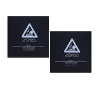 Levemolo 2pcs Printer Heated Bed Build Plates Self-adhesive Print Surface Anti-warping Sticker Compatible with Pla Abs Petg Tpe PC Filaments for Aluminum Platform