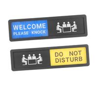 Levemolo 2pcs Privacy Sign Slider Do Not Disturb Indicator Sign for Office Meeting Room Please Knock Door Practical Privacy Communication