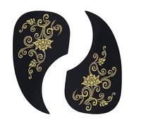 Levemolo 2pcs PVC Guitar Sticker Comma Shape Sticker for 40/41 Inch Acoustic Guitar Sturdy Protection Accessory