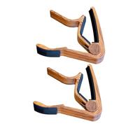 Levemolo 2pcs Redwood Grain Capo for Ukulele and Classical Guitar Acoustic Instrument Accessories Music Tool for Guitar Performances