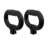 Levemolo 2pcs Replacement Plastic Pull Handles for Camping Wagon, Garden Cart and Shopping Trolley - Oval Interface Without Screws, Sturdy Outdoor Cart Handle Accessories for Family Events