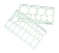Levemolo 2pcs Reusable Plastic Circle Stencils for Drawing and Painting Thickened and Sturdy Crafts Template for DIY Projects at Home Wall Stencils for Painting for Designers and Architects