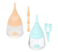 Levemolo 2pcs Silicone Nursing Bottles for Newborn Pets with Soft Silicone Tips Kitten Puppy Milk Feeders for Small Animals Reusable Pet Feeding Bottles for Rabbit and Dog Liquid Food
