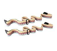 Levemolo 2pcs Small Ukulele Strap Rainbow Colored Ethnic Style Guitar Shoulder Sling Accessories for Ukulele Kits and Outdoor Music Use