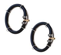 Levemolo 2pcs Stainless Steel Air Diffuser Ring for Fish Tanks and Ponds Efficient Bubble Aeration Ring for Water Circulation and Oxygenation Silent Operation Easy Clean Aquarium and