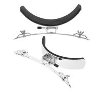 Levemolo 2Pcs Stainless Steel Marching Snare Drum Leg Rest Support Holder Silver Snare Drum Parts Percussion Instrument Attachment for Marching Drummers